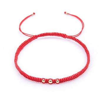 Red String 'Three is more" Bracelet